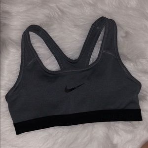 Grey Nike PADDED Sports Bra